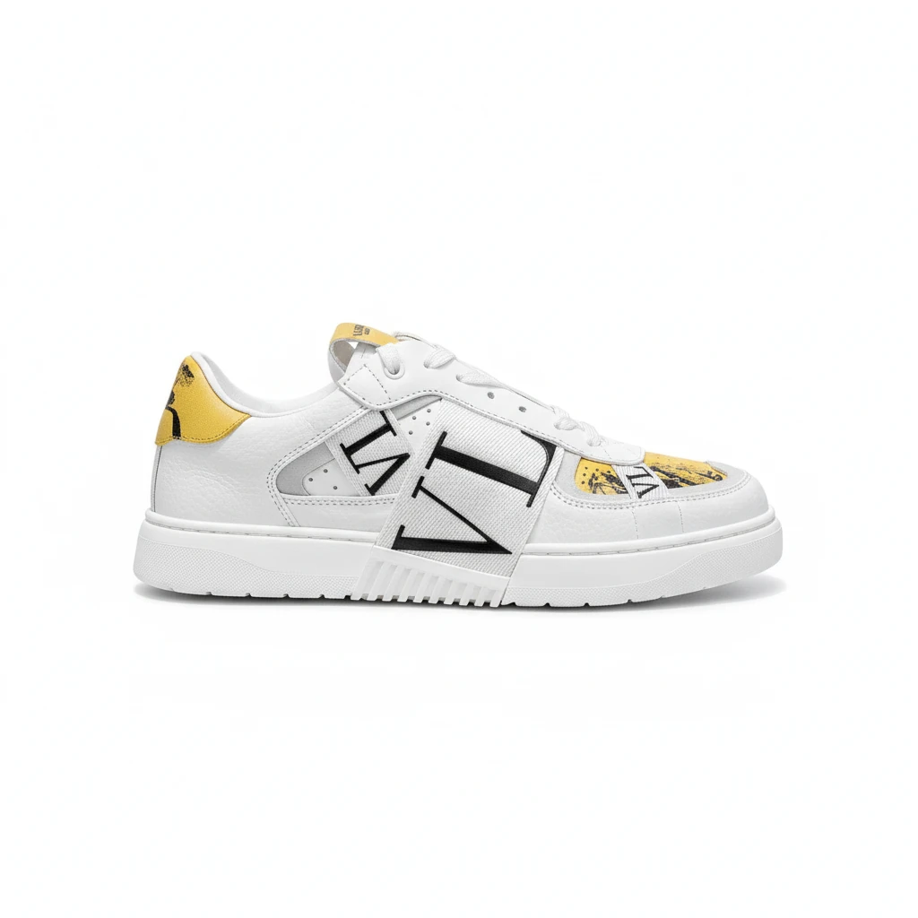 141557-valentino-one-stud-lace-up-sneakers-in-calfskin-5-side90view Valentino ONE STUD lace-up sneakers in calfskin - Image 1