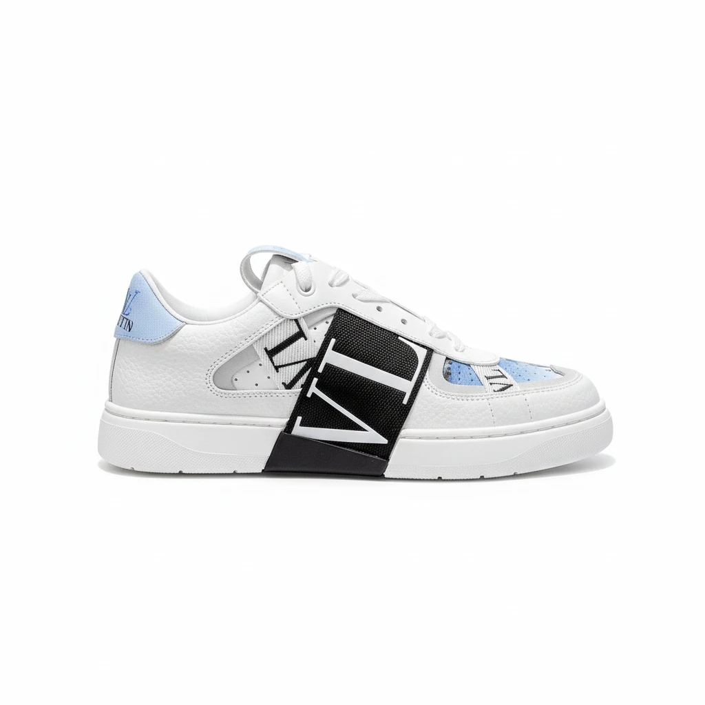 141567-valentino-one-stud-lace-up-sneakers-in-calfskin-5-side90view Valentino ONE STUD lace-up sneakers in calfskin - Image 1