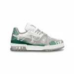 LV Louis Vuitton 2022 latest purchase-level LV Trainer sneakers are made of Monogram embossed calfskin