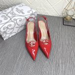 Valentino Vlogo The Bold Edition Slingback Pumps In Patent Leather 60Mm In Rouge Pur - Image 3