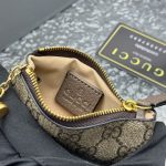 Gucci Gg Supreme Canvas Wallet Ophidia Key Case Beige And Ebony 12.5cm - Image 9