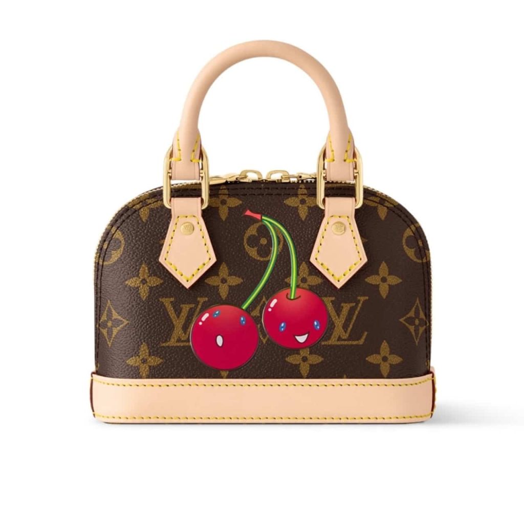 Louis Vuitton X Takashi Murakami Monogram Cerise Nano Alma Brown 16 Cm M13416 - Image 2