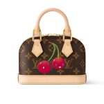 Louis Vuitton X Takashi Murakami Monogram Cerise Nano Alma Brown 16 Cm M13416