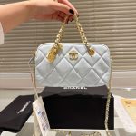 Chanel Matelasse Flap Bag With Chain Mint Blue 20Cm - Image 3