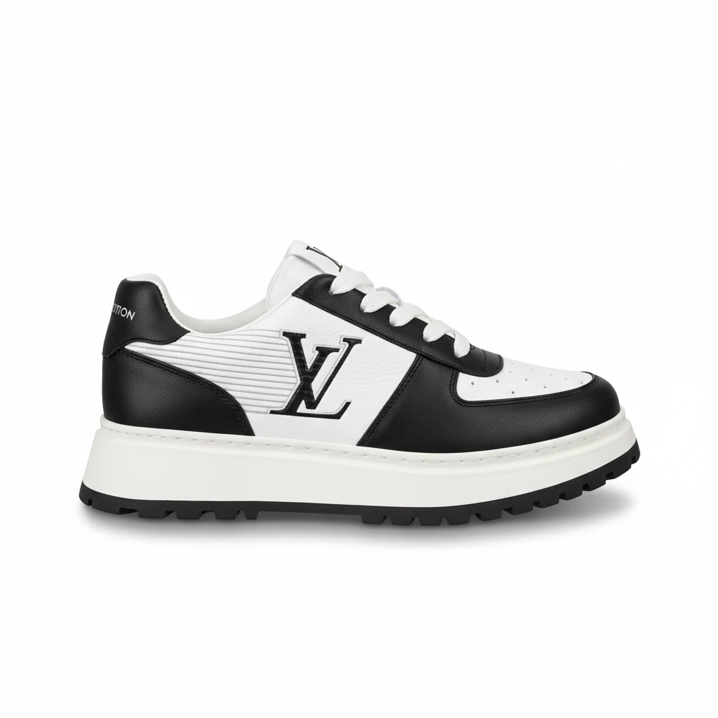 144662-louis-vuitton-trainer-sneaker-5-side90view LOUIS VUITTON TRAINER SNEAKER - Image 1