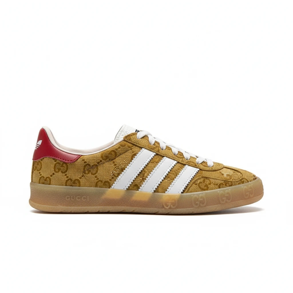 145294-adidas-x-gucci-joint-gazelle-sports-shoes-couple-casual-sneakers-5-side90view Adidas x Gucci joint Gazelle sports shoes couple casual sneakers - Image 1