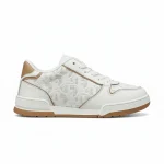 White Dior Oblique Perforated Calfskin Sneaker