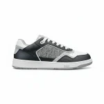 Dior B27 Low Top Sneaker Anthracite Ruthenium Colored Oblique Jacquard Gray White