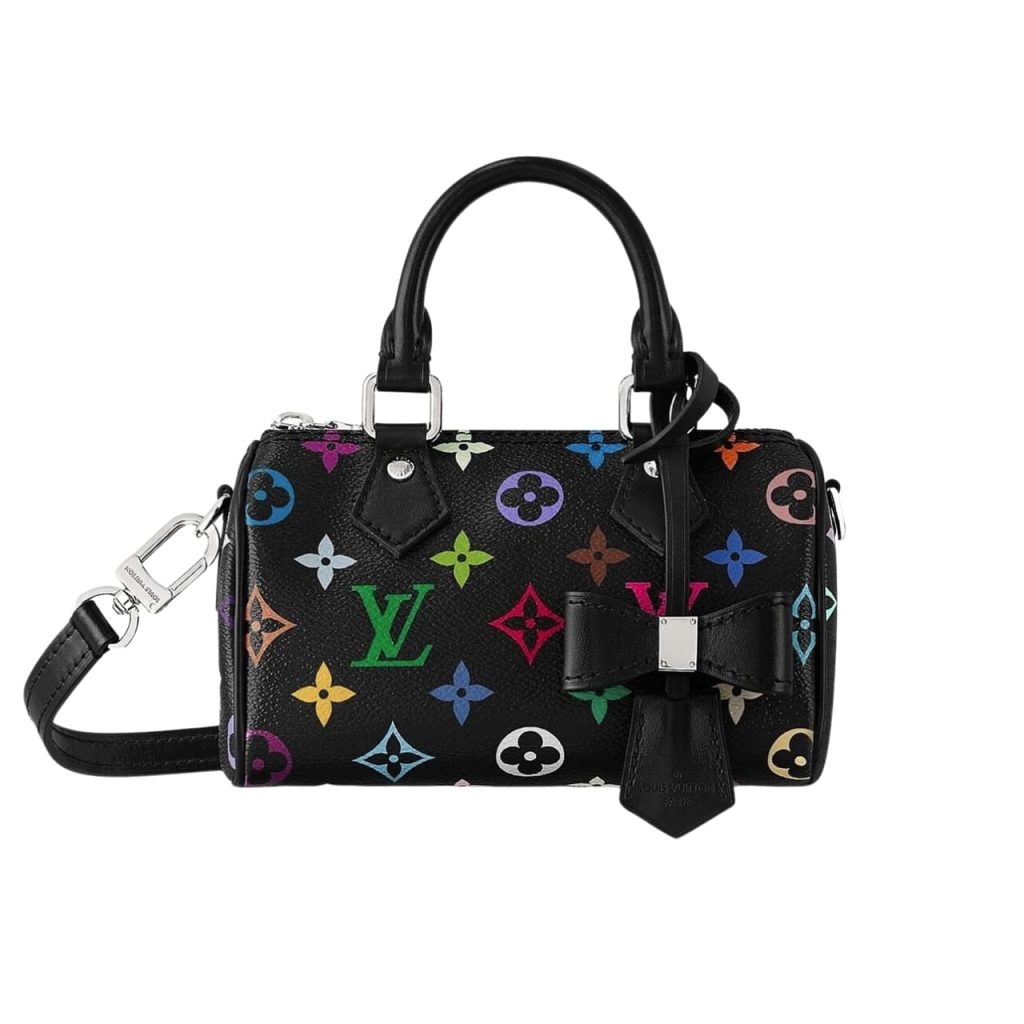 Louis Vuitton X Takashi Murakami Nano Speedy Black Multicolored 16Cm M13406 - Image 2