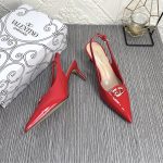 Valentino Vlogo The Bold Edition Slingback Pumps In Patent Leather 60Mm In Rouge Pur - Image 7