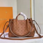 Louis Vuitton Bella Tote Mahina Perforated Leather Arizona Brown 32cm M59655 - Image 3