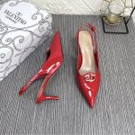 Valentino Vlogo The Bold Edition Slingback Pumps In Patent Leather 60Mm In Rouge Pur - Image 8