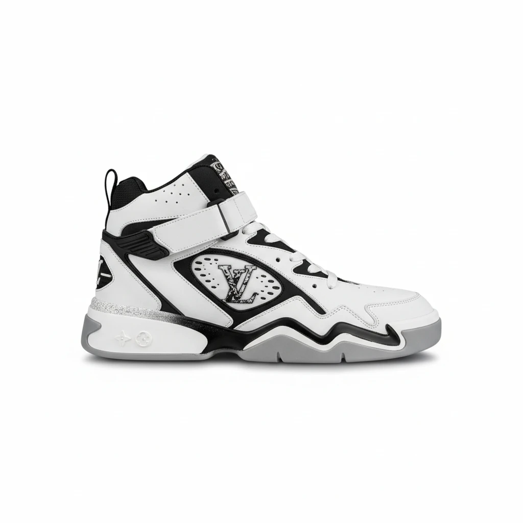 147393-lv-22-autumn-and-winter-new-trainer2-louis-vuitton-fw-basketball-sneakers-90-vibe-5-side90view LV 22 autumn and winter new Trainer2 Louis Vuitton FW basketball sneakers 90 vibe - Image 1