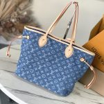 Louis Vuitton Neverfull MM Monogram Denim Blue 31cm M13192 - Image 5