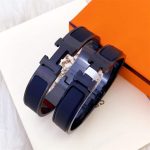 Hermes Mini Clic Anchor Chain Bracelet Black H703203fk01t4 - Image 3