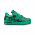 Louis Vuitton Trainer Sneaker In Green