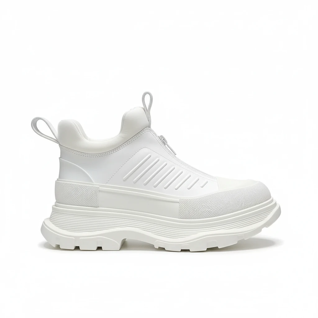 148238-alexander-mcqueen-tread-sole-zip-sneaker-5-side90view Alexander McQueen Tread Sole Zip Sneaker - Image 1