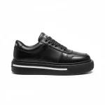 Prada Downtown Triangle Logo Black Sneaker