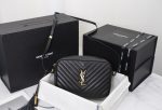 Saint Laurent Lou Camera Bag In Quilted Leather Black Gold 23cm 612544DV7071000 - Image 3