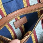 Gucci Embroidered Large Canvas Tote Bag In Dark Blue And Multicolor 37cm 818779 Faef8 8796 - Image 8