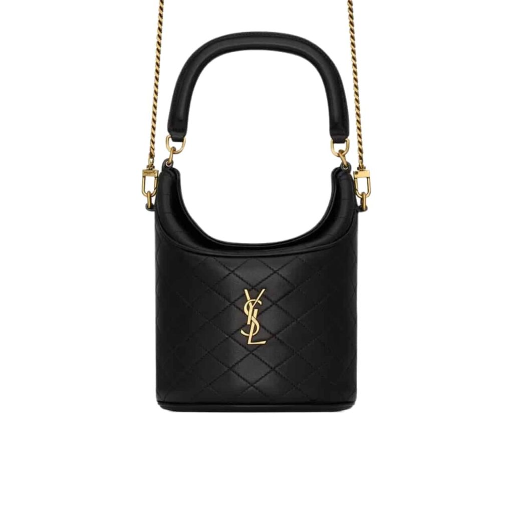 Saint Laurent Gaby Bucket Bag In Black 18Cm 7639611El071000 - Image 2