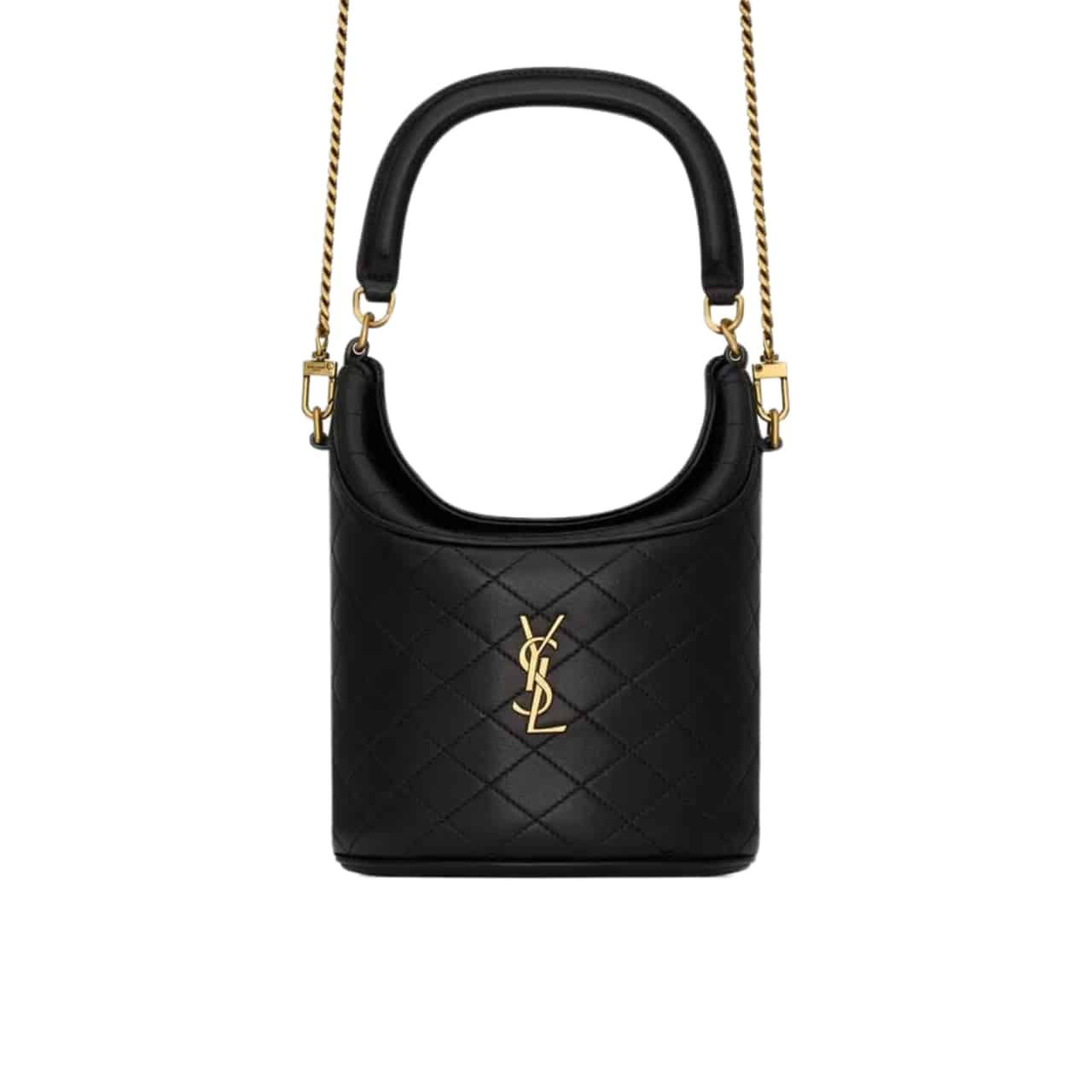 15-3-1.jpg Saint Laurent Gaby Bucket Bag In Black 18Cm 7639611El071000 - Image 1