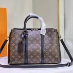 Louis Vuitton Soufflot MM Bag Monogram Canvas Black 36Cm M44817 - Image 3