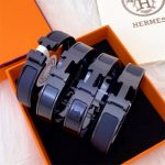 Hermes Mini Clic Anchor Chain Bracelet Black H703203fk01t4 - Image 5