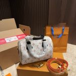 Louis Vuitton Speedy Bandoulière 20 Monogram Dune Coated Canvas 20cm M46906 - Image 5