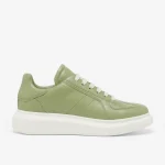 Alexander McQueen Women's Oversized Retro Sneaker in Olive