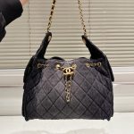 Chanel 25 Small Handbag Washed Denim Black 26cm AS5293 B20520 U0725 - Image 8