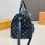 Louis Vuitton X Takashi Murakami Keepall Bandoulière 50 Multicolored Black 50Cm M13745 - Image 4
