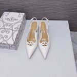 Valentino The Bold Edition Vlogo Leather Slingback Pump 60Mm In Ivory - Image 3