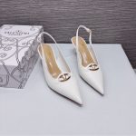 Valentino The Bold Edition Vlogo Leather Slingback Pump 60Mm In Ivory - Image 4