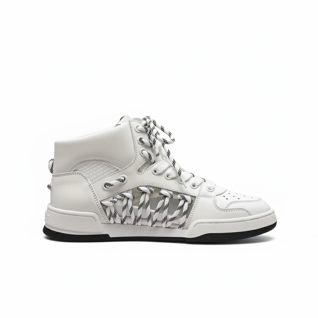 156942-dior-first-high-top-sneaker-5-side90view Dior First High-Top Sneaker - Image 1
