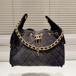Chanel 25 Small Handbag Washed Denim Black 26cm AS5293 B20520 U0725 - Image 3