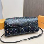 Louis Vuitton X Takashi Murakami Keepall Bandoulière 50 Multicolored Black 50Cm M13745 - Image 6