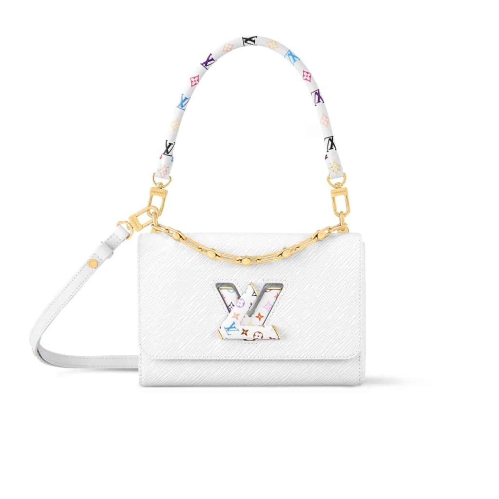 Louis Vuitton X Takashi Murakami Lv Twist MM Slim Bag White 23cm M13678 - Image 2