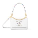 Louis Vuitton X Takashi Murakami Lv Twist MM Slim Bag White 23cm M13678