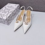 Valentino The Bold Edition Vlogo Leather Slingback Pump 60Mm In Ivory - Image 10