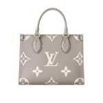 Louis Vuitton Onthego PM Dove Grey Cream 25Cm