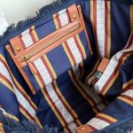 Gucci Embroidered Large Canvas Tote Bag In Dark Blue And Multicolor 37cm 818779 Faef8 8796 - Image 9