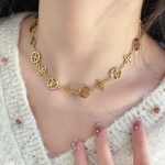 Louis Vuitton Lv Lace Necklace Gold M01057 - Image 7