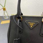 Prada Galleria Saffiano Leather Mini Bag Black 20Cm 1Ba906 Nzv F0002 V Eom - Image 4