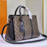 Louis Vuitton Soufflot MM Bag Monogram Canvas Black 36Cm M44817 - Image 5