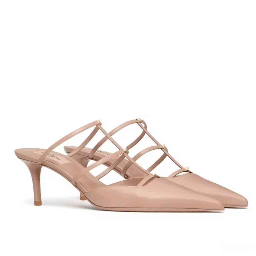 Valentino Garavani Rockstud Wispy Mule In Beige 4W0S0Jb1Act 098 - Image 2