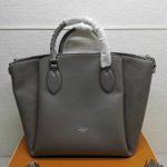 Louis Vuitton Haumea Mahina Leather Bag Dark Grey 30Cm - Image 3