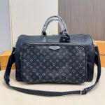 Louis Vuitton Keepall Bandoulière 50 Black And Grey 50cm - Image 3