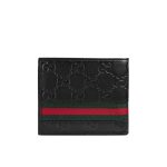 Gucci Guccissima Web Bifold Wallet Black 11cm