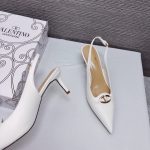 Valentino The Bold Edition Vlogo Leather Slingback Pump 60Mm In Ivory - Image 6